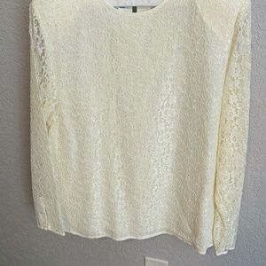 Ivory lace blouse